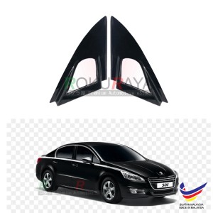 Peugeot 508 (1st Gen) 2011-2018 Aerodynamic Front Triangle Side Window Mirror Cover (J's JS Racing Design)